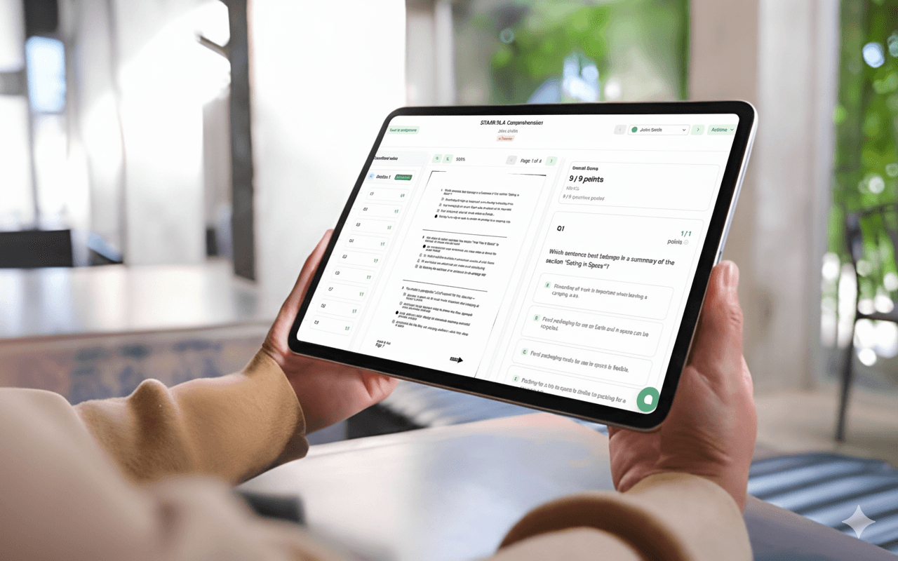 K-12 teacher using GradingPal AI grading tool