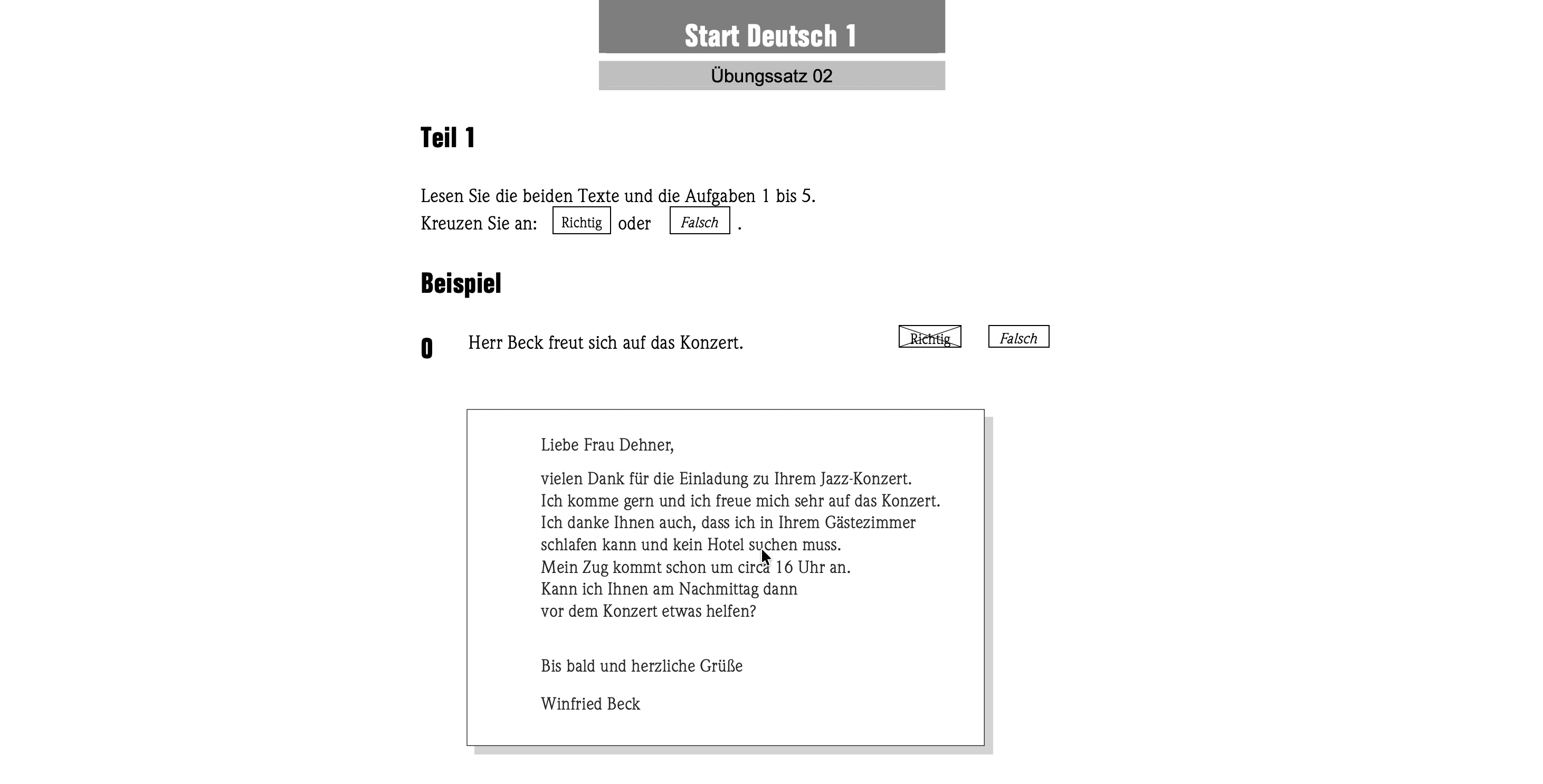 Assignment for world-language-german-reading