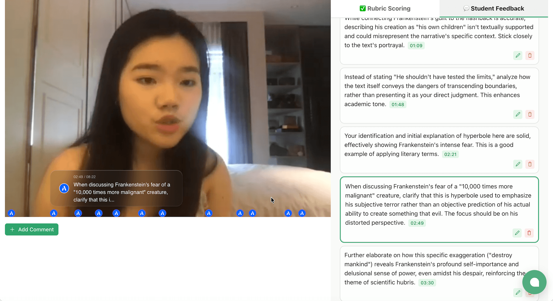 Scored submission for ela-oral-assessment